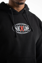 Load image into Gallery viewer, NEXUP GLOBAL BLACK HOODIE