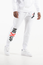 Load image into Gallery viewer, NEXUP HERMES WHITE MIDWEIGHT FLEECE PANT